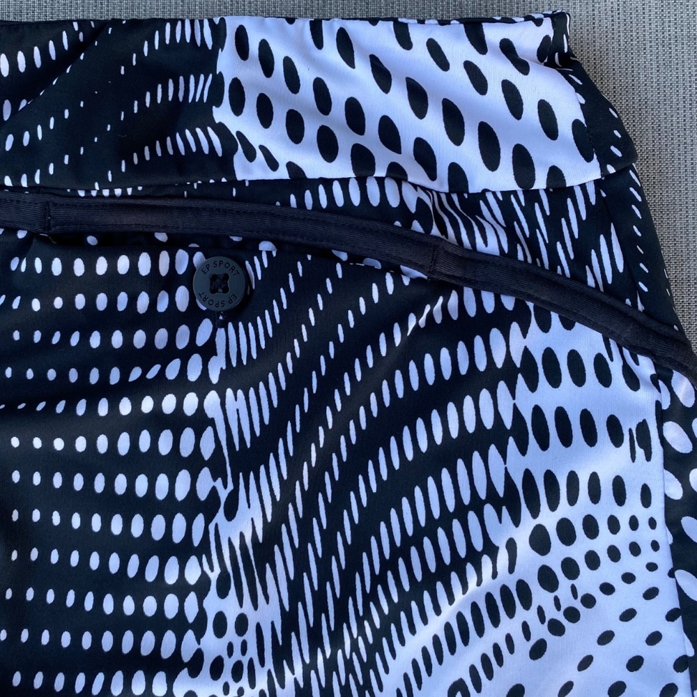 EP Pro Skort Black Geometric Shorts Sport Tennis Golf Active Athletic Sz S/P - Picture 5 of 8